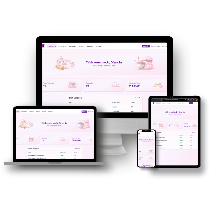 IcingVault dashboard